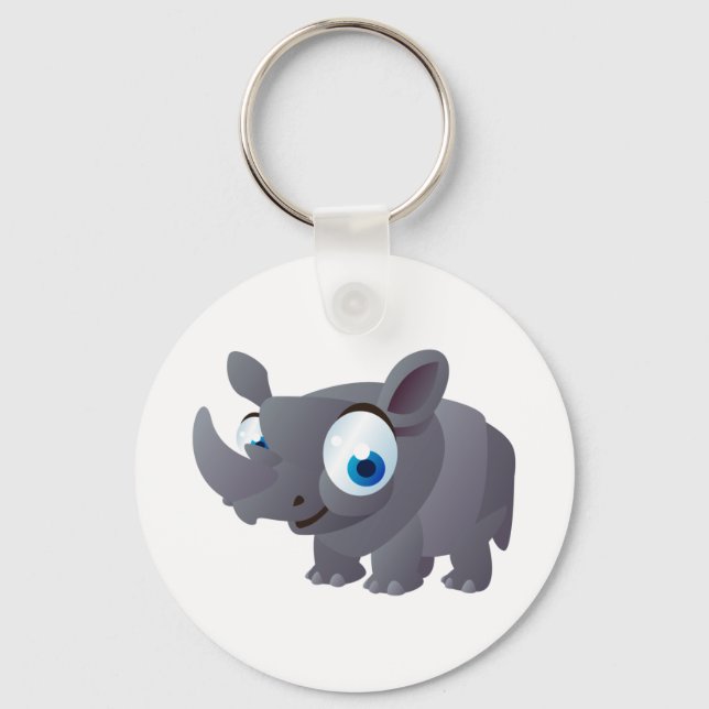 Ralphie The Rhinoceros Keychain (Front)