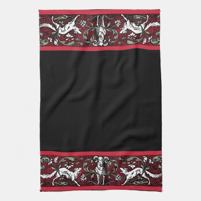 Ram and Wolves Kitchen Towel (Vertical)