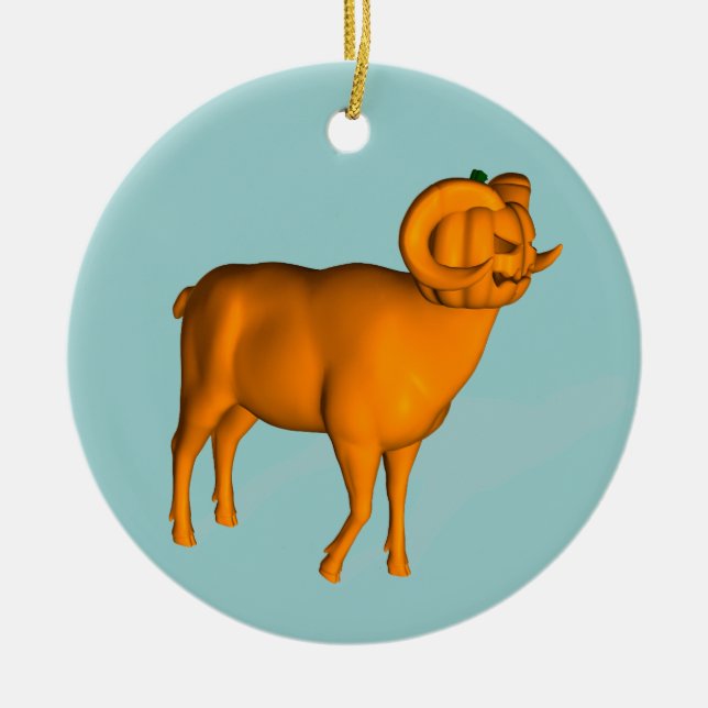 Ram Ceramic Ornament (Front)