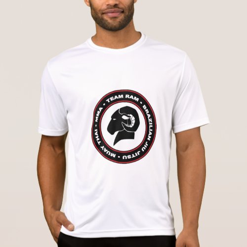 RAM Compression TopRash Guard Black and Red Logo T_Shirt