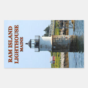 Ram Island Lighthouse, Maine Stickers