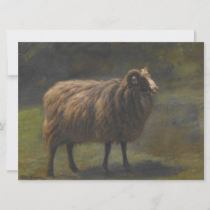 Ram (Male Sheep) on the Farm (by Rosa Bonheur) Card