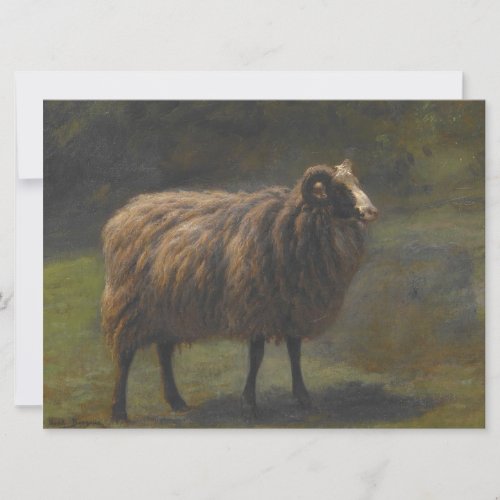 Ram Male Sheep on the Farm by Rosa Bonheur Card