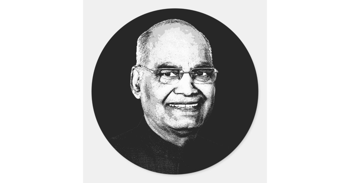 Ram Nath Kovind Classic Round Sticker Zazzle 2310