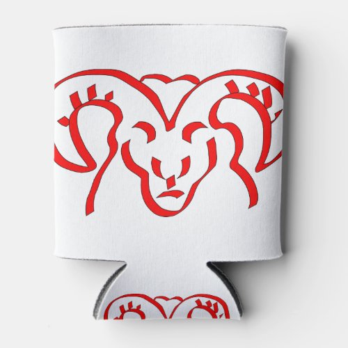 Ram Red Horns Animal Mammal Bull Domestic Herd Can Cooler