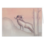 "Ram" Watercolor Sketch Greeting Card (Front Horizontal)