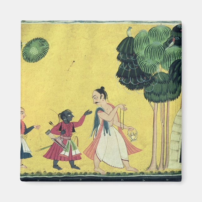 Rama and Lakshmana accompanied by Visvamitra Magnet (Front)