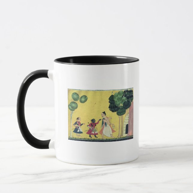 Rama and Lakshmana accompanied by Visvamitra Mug (Left)