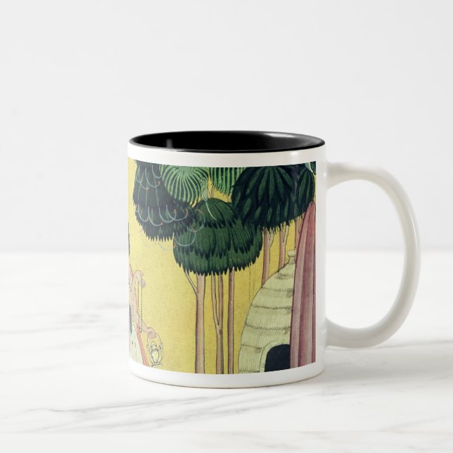 Rama and Lakshmana accompanied by Visvamitra Two-Tone Coffee Mug (Right)