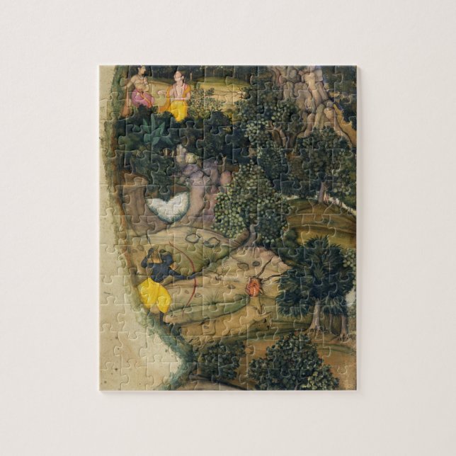 Rama chasing the Golden Deer, from the 'Ramayana', Jigsaw Puzzle (Vertical)