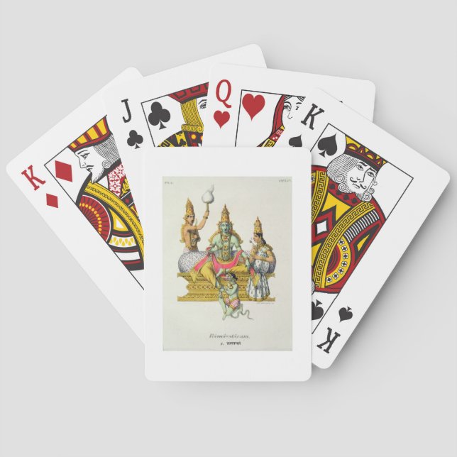 Rama, engraved by du Bouisi (color litho) Poker Cards (Back)