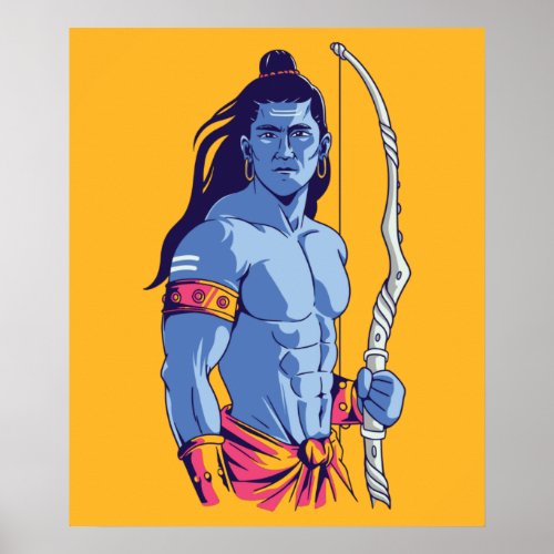 Rama Hindu Deity Poster