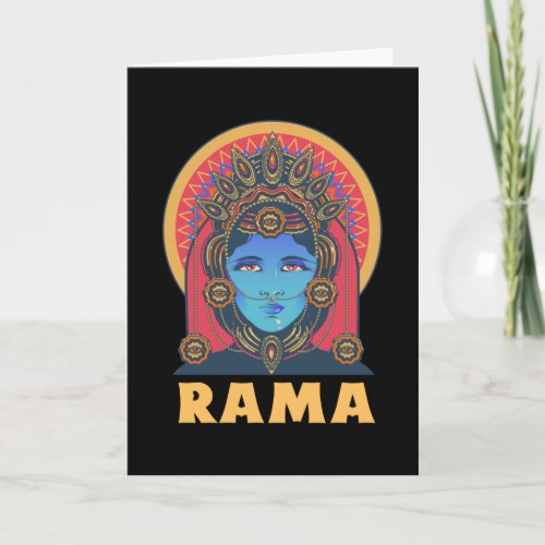 Rama hindu divinity card