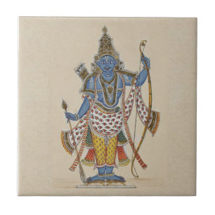Rama - holding arrows ceramic tile