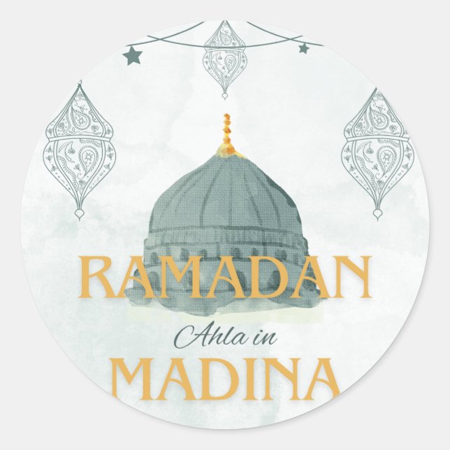 Ramadan ahla in madina Ramadan Kareem  Sticker (Front)