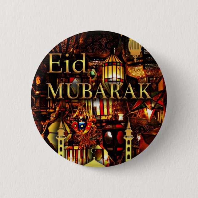ramadan card 3 pinback button (Front)