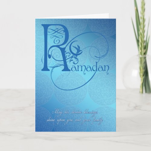 ramadan card blue