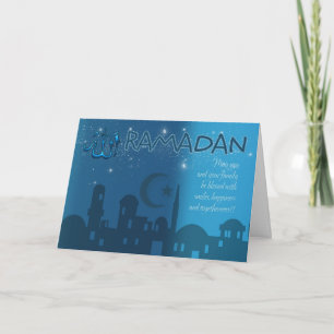 Ramadan Card Blue