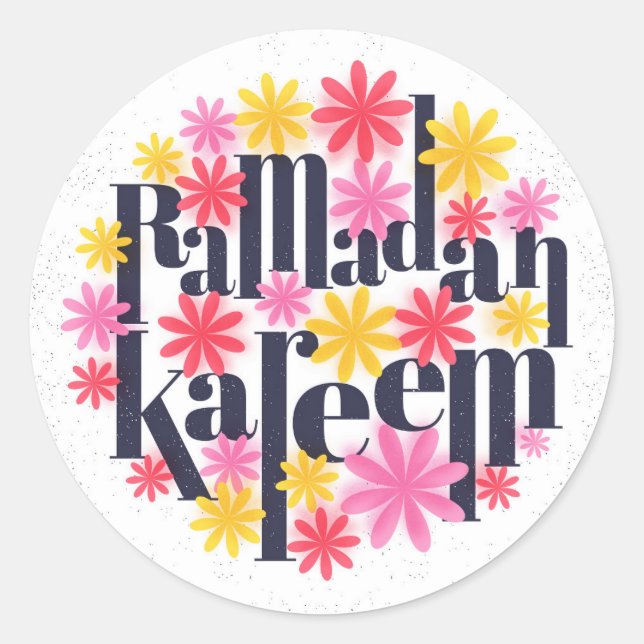 Ramadan Classic Round Sticker (Front)