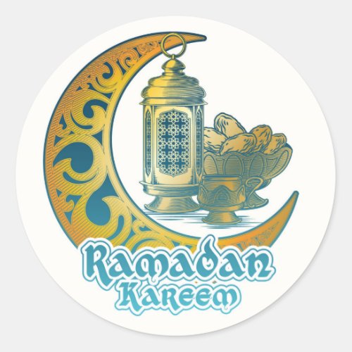 Ramadan Classic Round Sticker