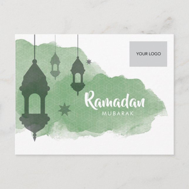 Ramadan Corporate Postcard - Green (Front)