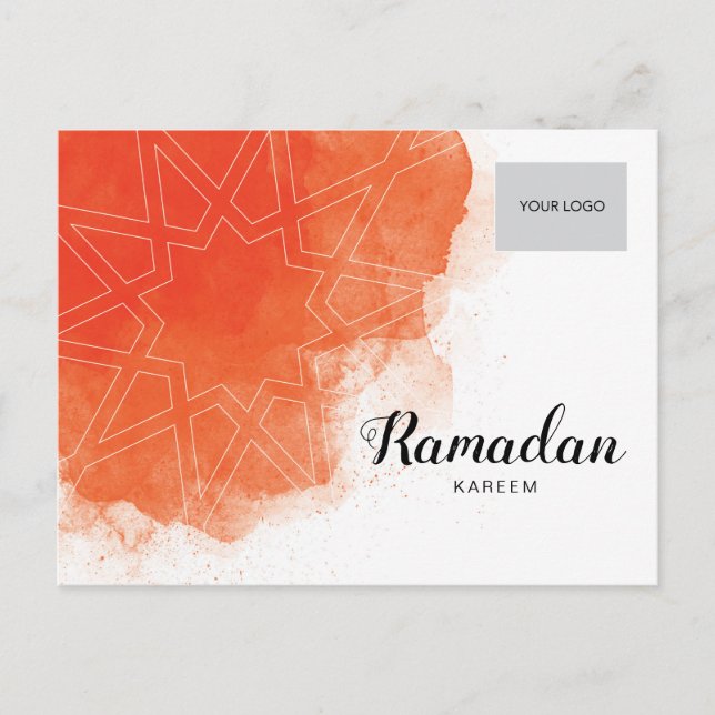 Ramadan Corporate Postcard - Orange (Front)