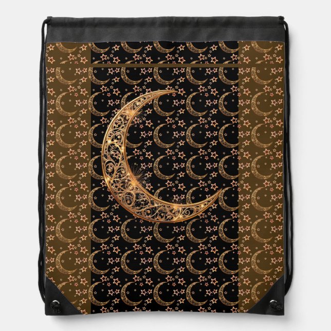 Ramadan Crescent Drawstring Bag (Front)