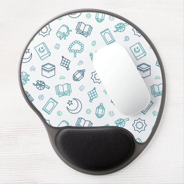 Ramadan Doodles Gel Mouse Pad (Left Side)