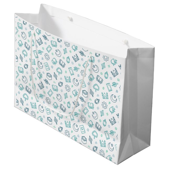 Ramadan Doodles Gift Bag (Front Angled)
