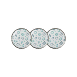 Ramadan Doodles Golf Ball Markers