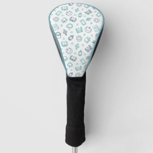 Ramadan Doodles Golf Club Cover