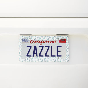 Ramadan Doodles License Plate #2 Frame