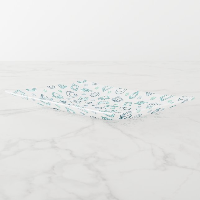 Ramadan Doodles Trinket Tray (Angled)