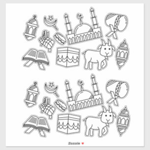 Ramadan Eid Muslim Holiday Stickers