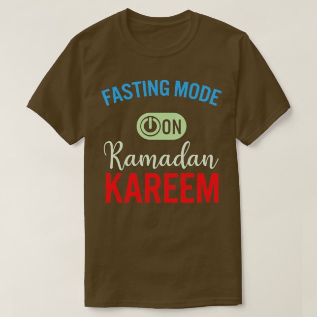 Ramadan Fasting Fashion On Happy Ramadan Muslims H T-Shirt (Design Front)