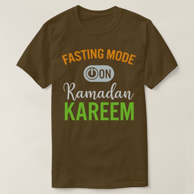Ramadan Fasting Fashion On Happy Ramadan Muslims H T-Shirt (Design Front)