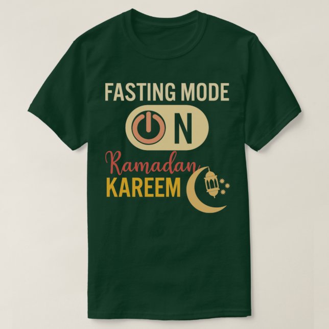 Ramadan Fasting Fashion On Happy Ramadan Muslims H T-Shirt (Design Front)