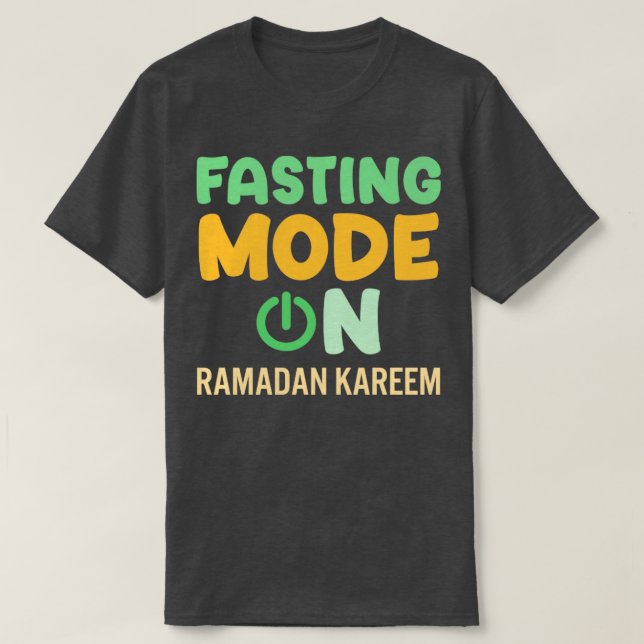 Ramadan Fasting Fashion On Happy Ramadan Muslims H T-Shirt (Design Front)