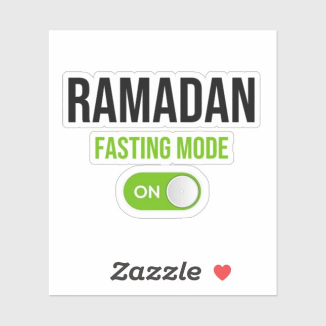 Ramadan: Fasting Mode On Sticker (Sheet)