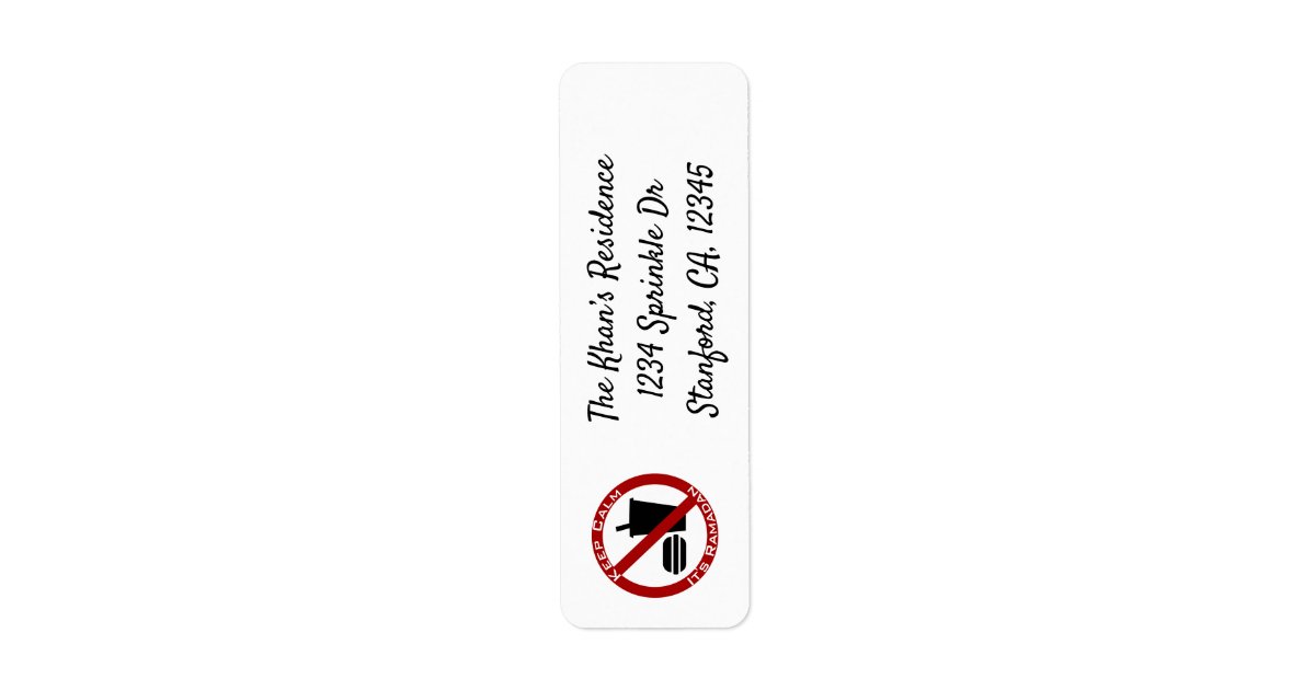 Ramadan funny Address Label | Zazzle Ramadan funny Address Label | Zazzle