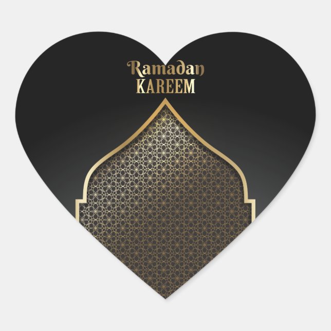 Ramadan Heart Sticker (Front)