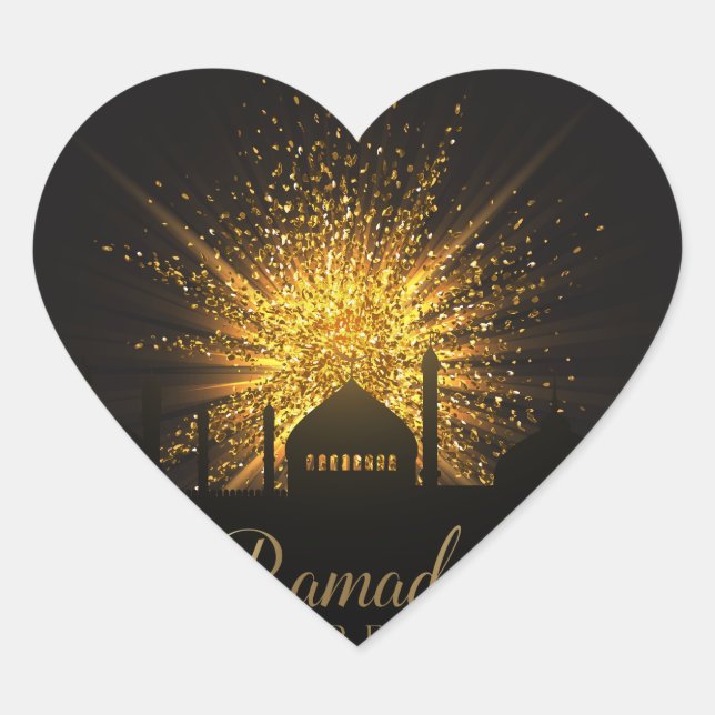 Ramadan Heart Sticker (Front)