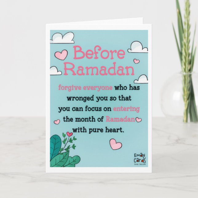 Ramadan - Holy Month Blessings Card (Front)