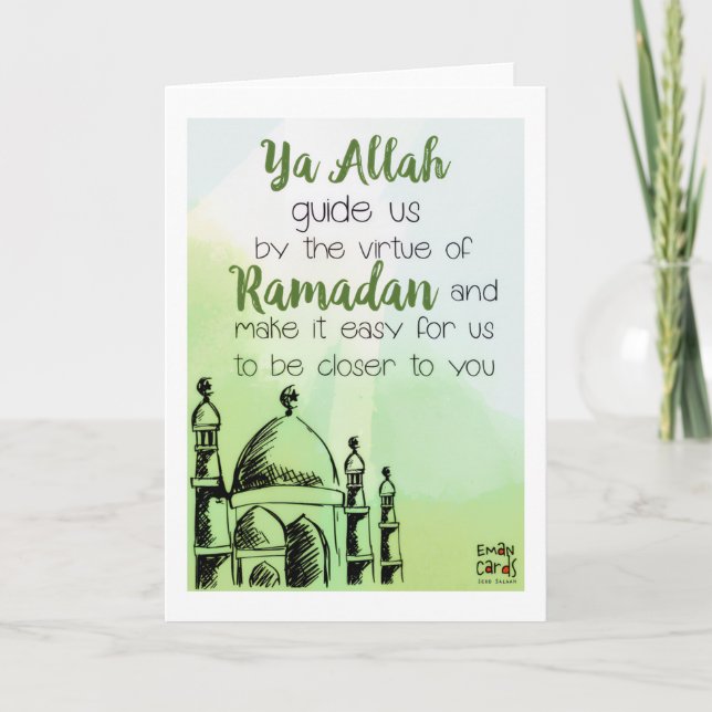 Ramadan - Holy Month Blessings - Dua Card (Front)