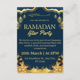 Ramadan Iftar Invitation Card