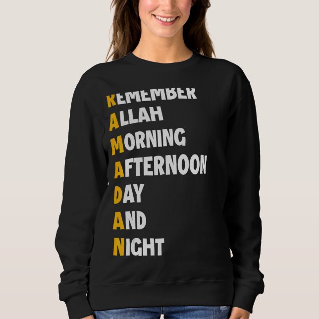 Ramadan Kareem 2022 Fasting Muslim Ramadan Meaning Sweatshirt (Front)