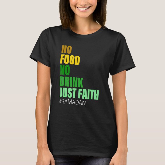 Ramadan Kareem 2023 Islamic Fasting Outfit for Men T-Shirt (Front)