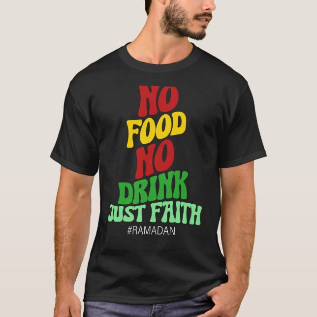 Ramadan Kareem 2023 Islamic Fasting Outfit for Men T-Shirt (Front)