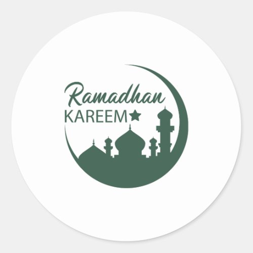 Ramadan Kareem  Classic Round Sticker