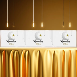  Ramadan Kareem Crescent Design - Islamic Mubarak  Water Bottle Label